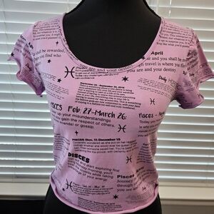 Horoscopez Lilac Crop Top